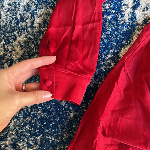 superdown Sophie Draped Mini Dress in Red Medium - Picture 7 of 8